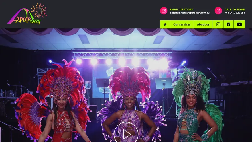 Apoteozzy — screenshot of the delivered site